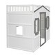 preview thumbnail 3 of 13, Solid Construction Twin Size House Kids Bed Loft Bed With Ladder