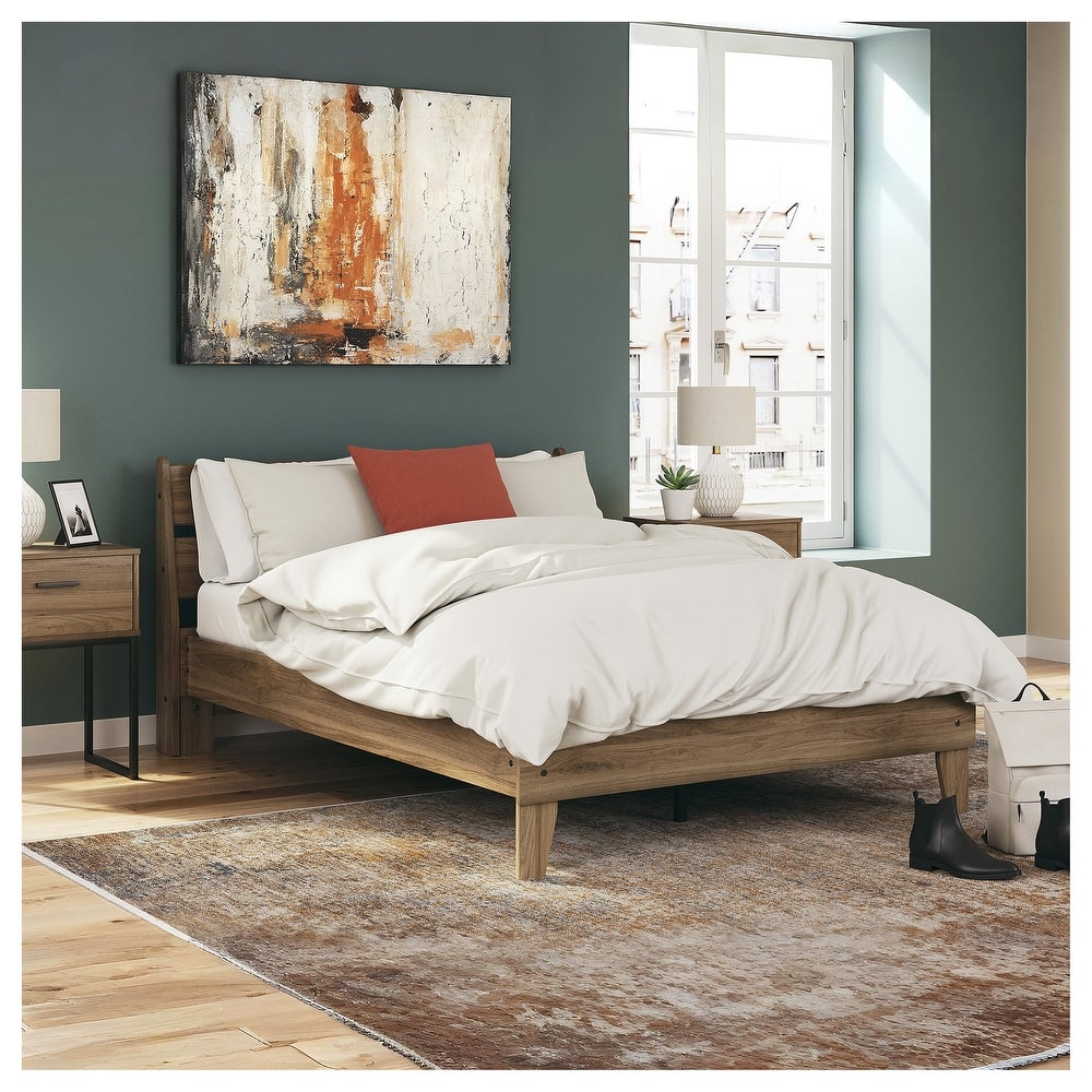 Signature Design by Ashley Deanlow Brown Platform Panel Bed