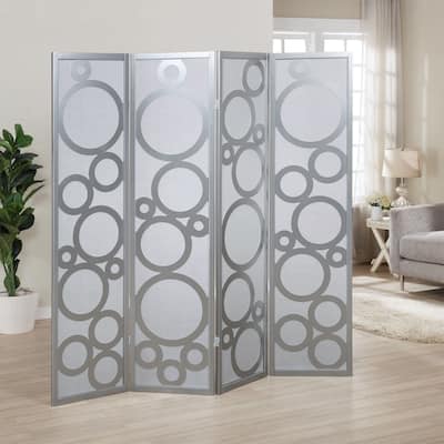 4-Panel Wood Room Divider