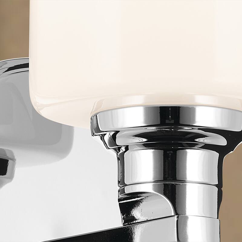 Kichler Lighting Gioe 9.5" 1-Light Wall Sconce with Opal Glass in Chrome
