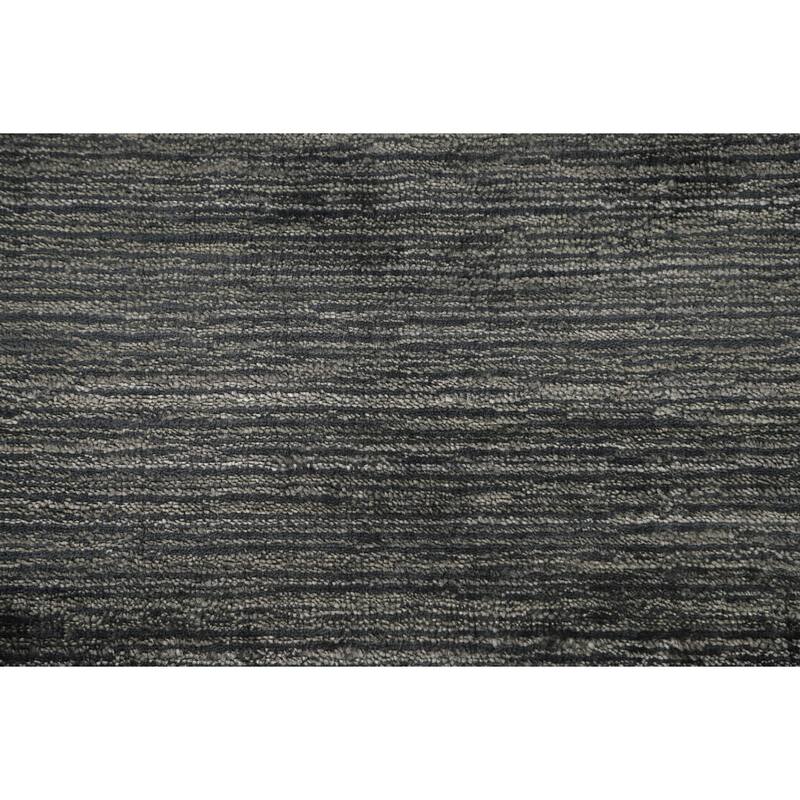 Grey Tribal Gabbeh Oriental Area Rug Hand-Knotted Wool Carpet - 7'10" x 9'9"