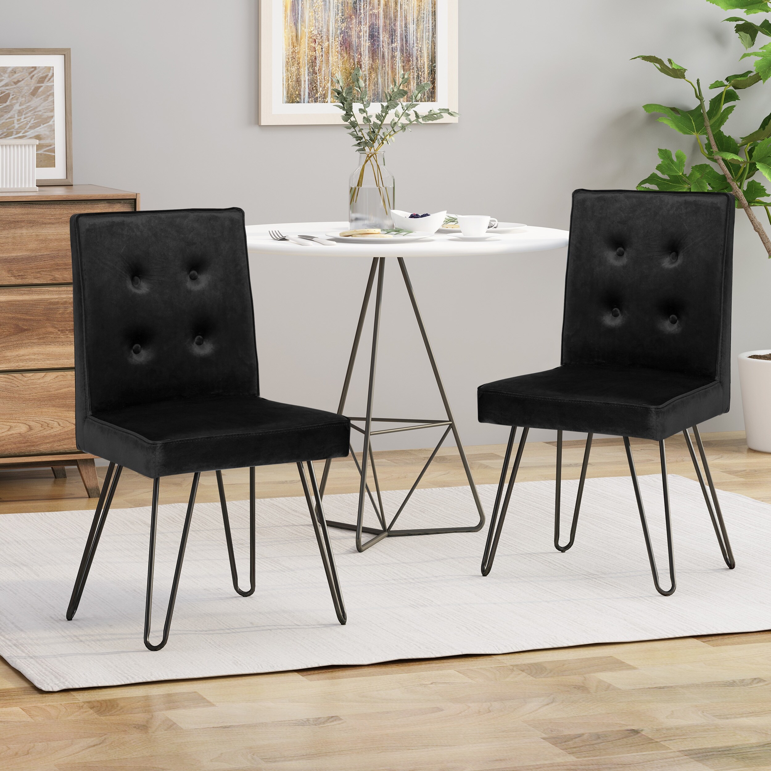 Upholstered, Velvet Tufted Dining Chairs Bed Bath & Beyond