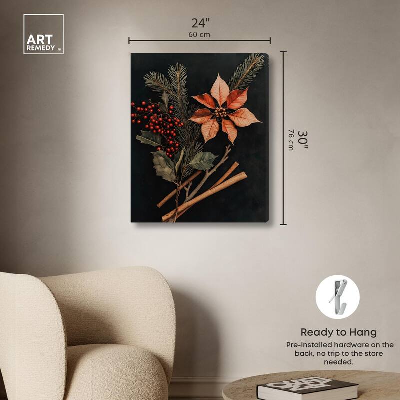 Hearth Flora Canvas by Art Remedy, Gallery Wrapped