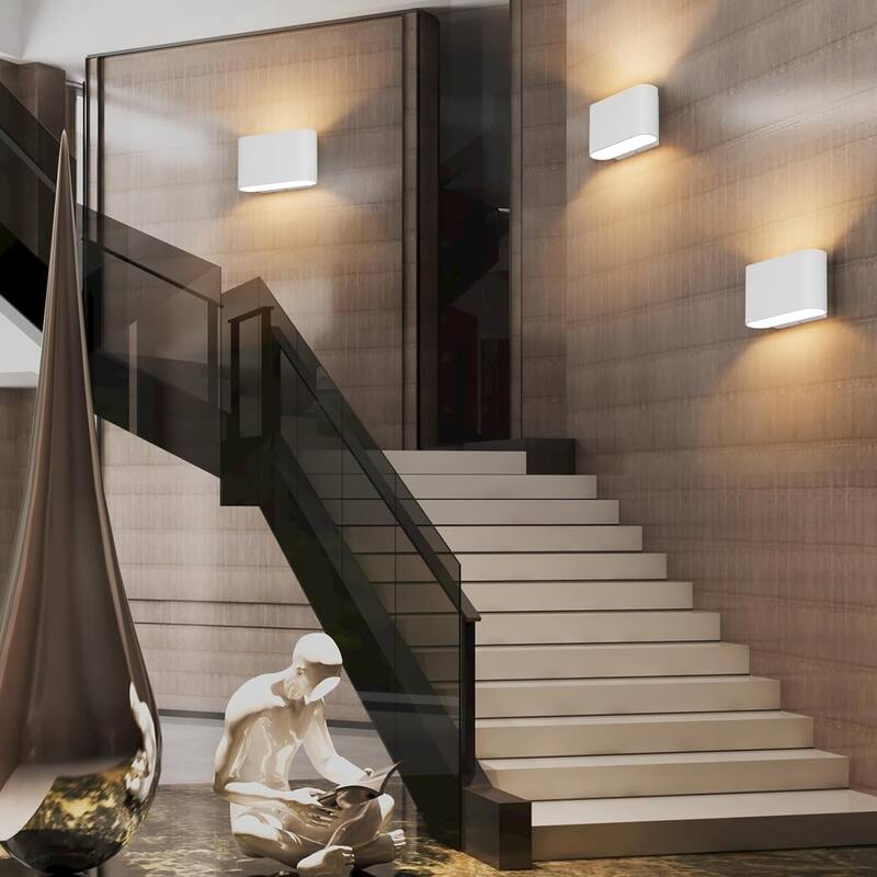 Set of 2 wall light white mount light aluminum corridor light