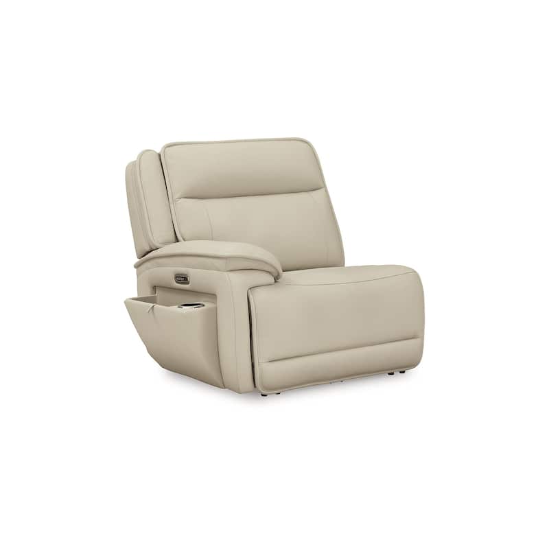 Signature Design by Ashley Double Deal Beige 5-Piece Reclining Sectional with Console - 136.25"W x 90.75"D x 42.5"H