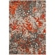 preview thumbnail 50 of 106, SAFAVIEH Monaco Shiloh Boho Abstract Modern Watercolor Area Rug 5'1" x 7'7" - Grey/Orange - Rectangle