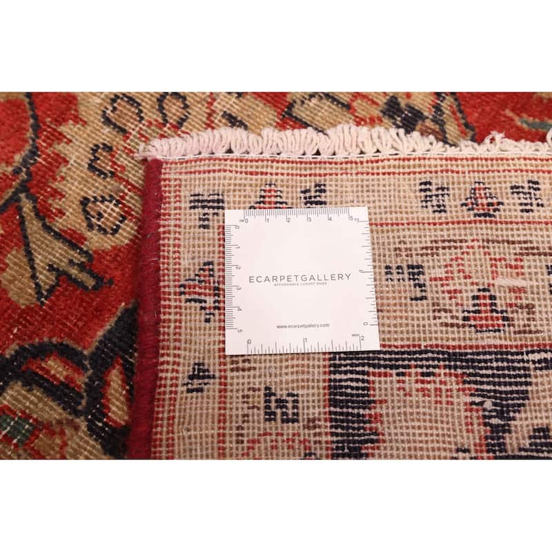 ECARPETGALLERY Hand-knotted Antalya Vintage Red Wool Rug - 6'9 x 11'6