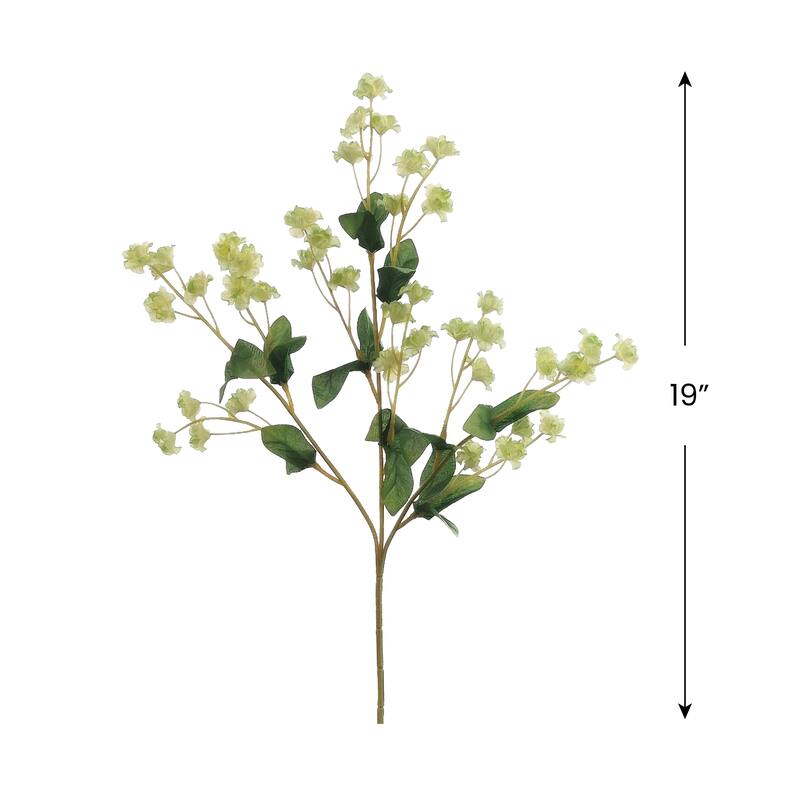 Double Baby's Breath Artificial Floral Spray - 19" - Cream and Green