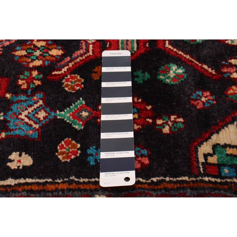 ECARPETGALLERY Hand-knotted Andelz Navy Wool Rug - 3'10 x 13'8