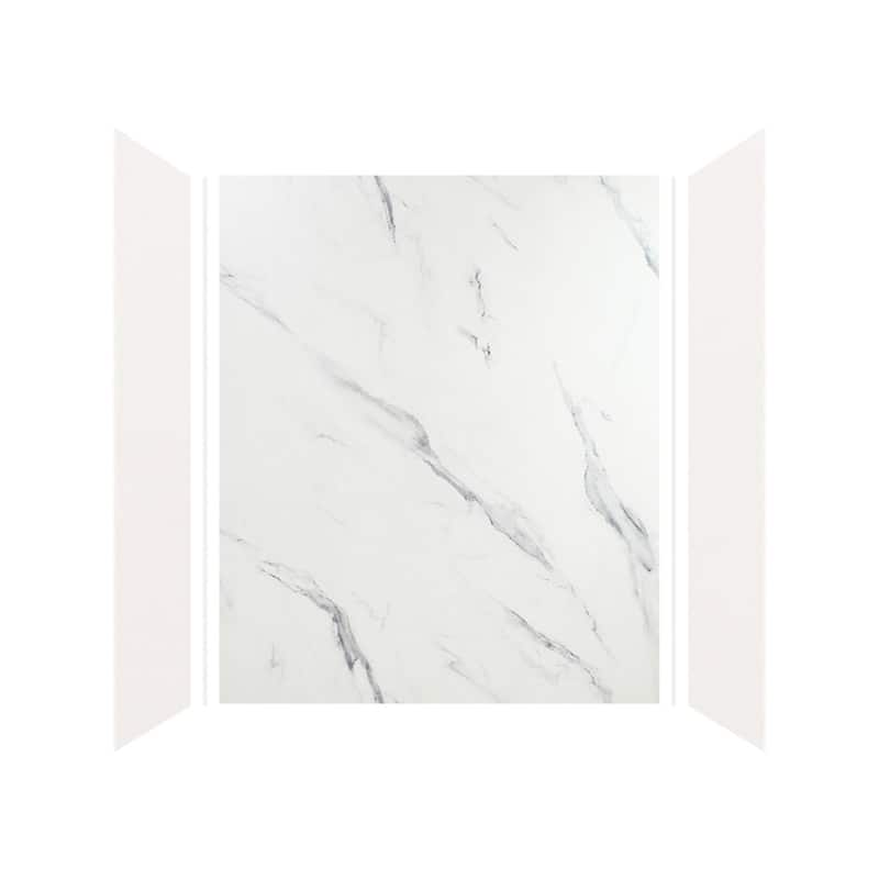 Transolid Expressions 60-in X 32-in X 72-in Glue to Wall Shower Kit - 32" x 60" x 72"