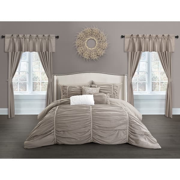 Chic Home Hallstatt 20 Piece Comforter Set Designer Bed In A Bag Bedding Taupe On Sale Overstock 20759624