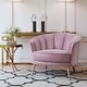 preview thumbnail 21 of 39, Modern Velvet Accent Barrel Chair Upholstered Armchair Vanity Chair