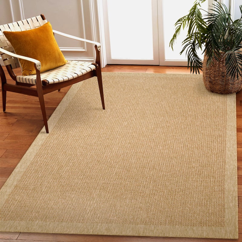 Liora Manne Sahara Texture Border Indoor/Outdoor Rug