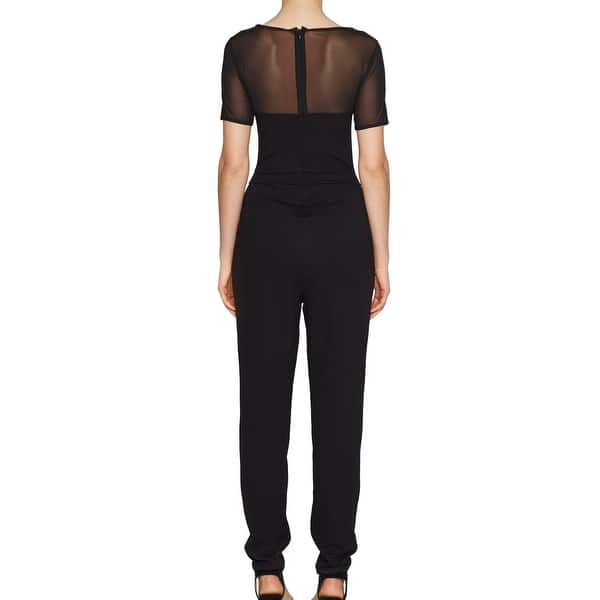 Shop French Connection Black Laced Sheer Women S 4 Fitted
