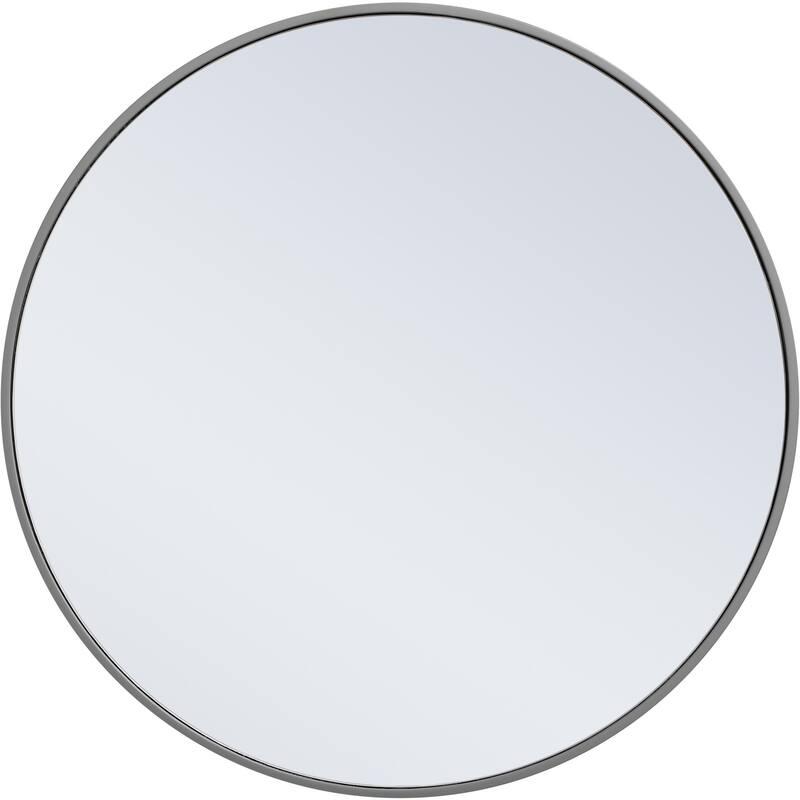 Elegant Lighting Eternity 28" Diameter Circular Beveled Metal Framed