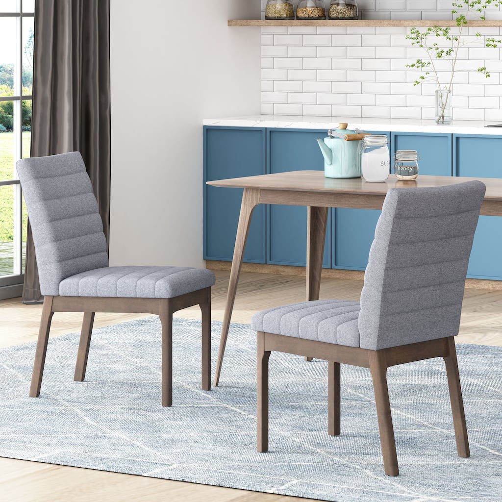 Tufted Dining Room Chairs Set of 2, Accent Dining Chairs Upholstered Fabric Side Stylish Kitchen Chairs
