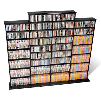 Quad Media Storage - 73.5" W x 63.75" H x 9.5" D