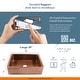 preview thumbnail 10 of 10, Lange Copper 30" Single Bowl Farmhouse Apron Front Undermount Kitchen Sink