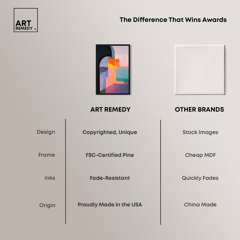 Color Blocks III Canvas by Art Remedy