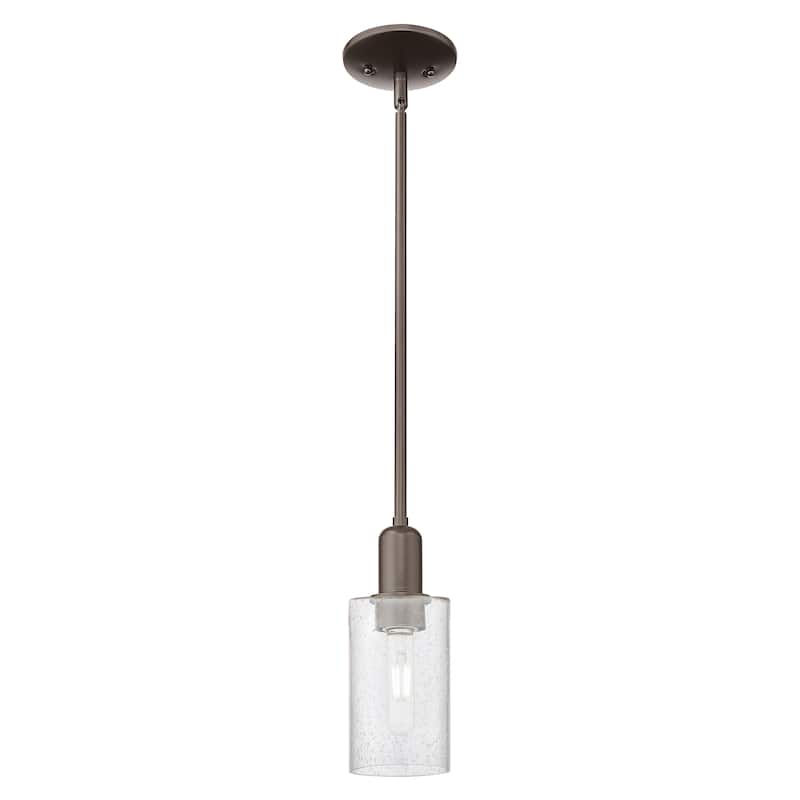 Innovations Lighting Endless Possibilities Arcadia - Clymer - 1 Light 4" Stem Hung Mini Pendant - Oil Rubbed Bronze/Seedy
