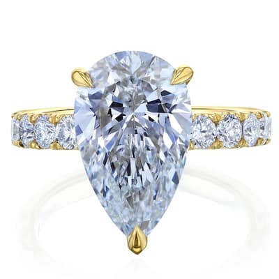 ​Kobelli 6 Carat Lab Grown Diamond Certified 14k Solid Gold Half Eternity Fuji Engagement Ring (EF/VS)