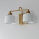 preview thumbnail 2 of 8, Maxim 21492WT Bisque 2 Light 10" Tall Wall Sconce
