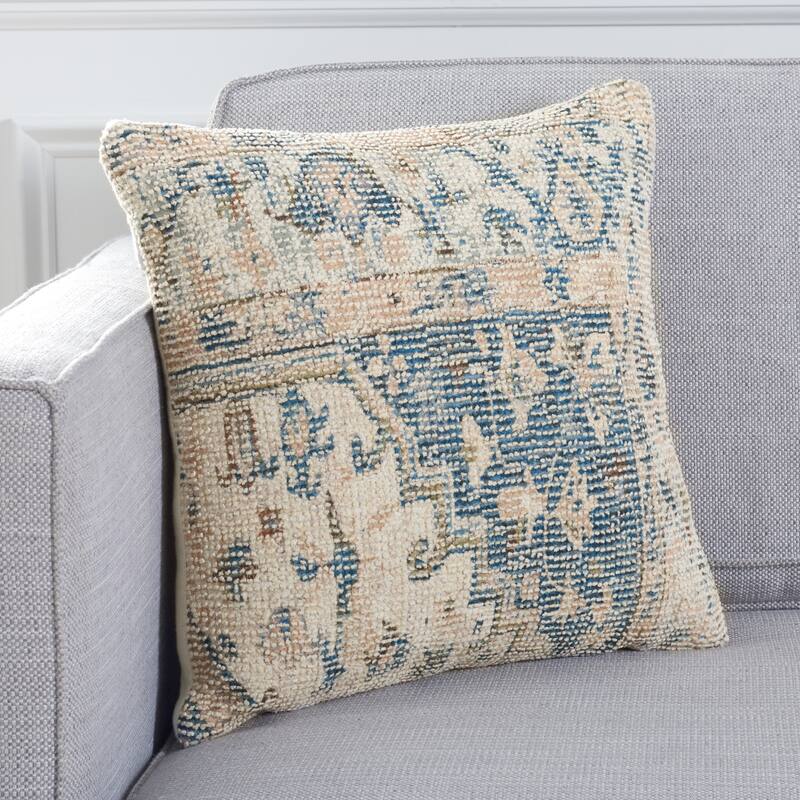 SAFAVIEH Home Charli 18-inch Navy Decorative Pillow