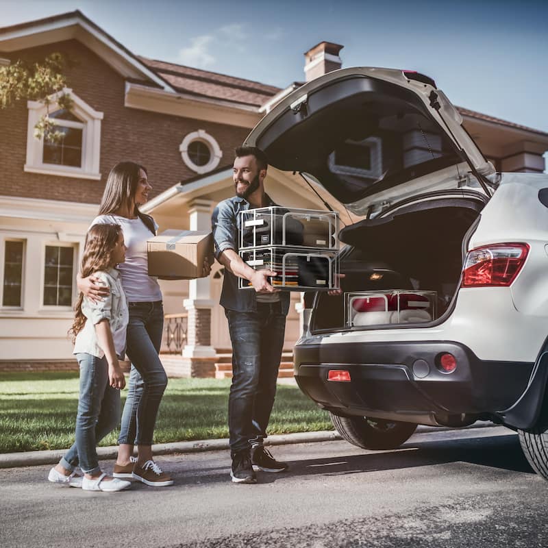 Sorbus Storage Bins with Metal Frame - Stackable & Foldable Clothes Organizer Bags with & Carry Handles Organization