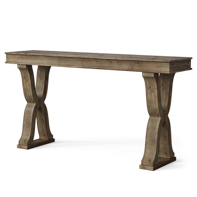 Solid Wood Console Table, Entryway Table, Long Sofa Side Hallway Foyer Table for Living Room