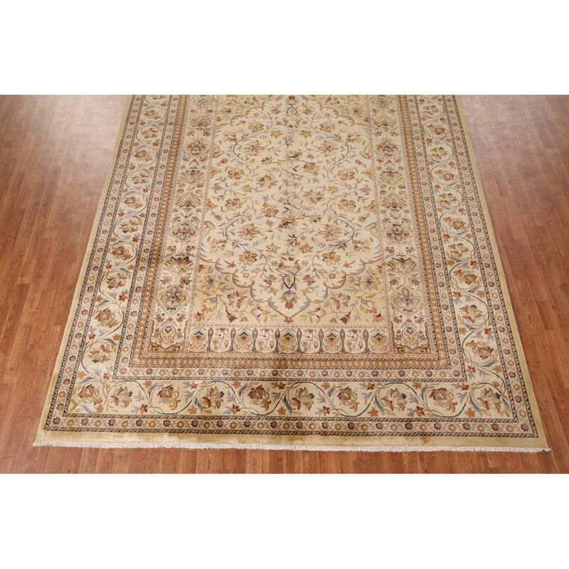 Floral Aubusson Chinese Area Rug Handmade Wool Carpet - 8'7" x 11'7"