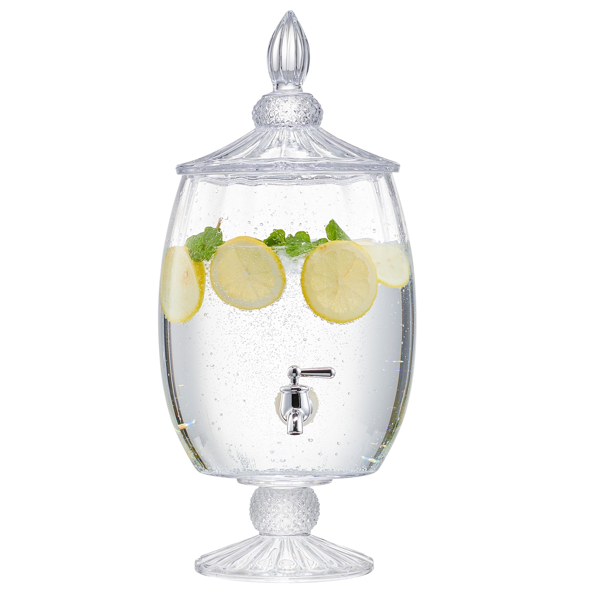 Glass Tower Beverage Dispenser W/ Turn Spout 5L From Sun Casuals