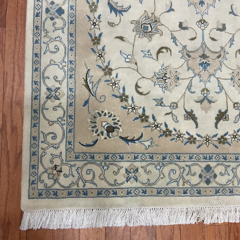HERAT ORIENTAL Handmade Nain Wool & Silk Rug - 3'8" x 5'8"