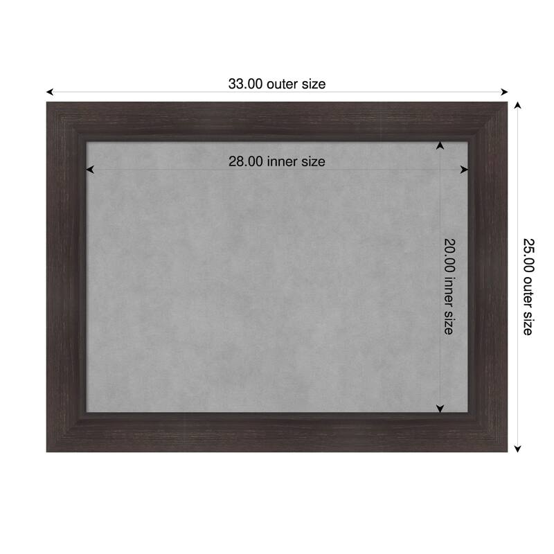 Amanti Art Sloped Black Framed - 33 x 25 in - Sloped Espresso