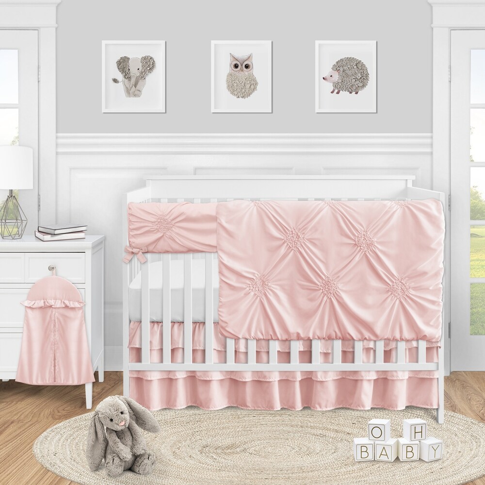 Roohami Ready To Ship Crib Bedding Illustrative Nursery Baby Bedding Girls And Boys Cot Pink Floral Pattern Moses Basket Fitted Sheet Furniture Home Living