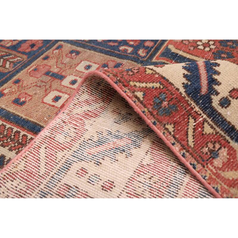 ECARPETGALLERY Hand-knotted Kayseri Vintage Navy, Red Wool Rug - 4'10 x 6'3