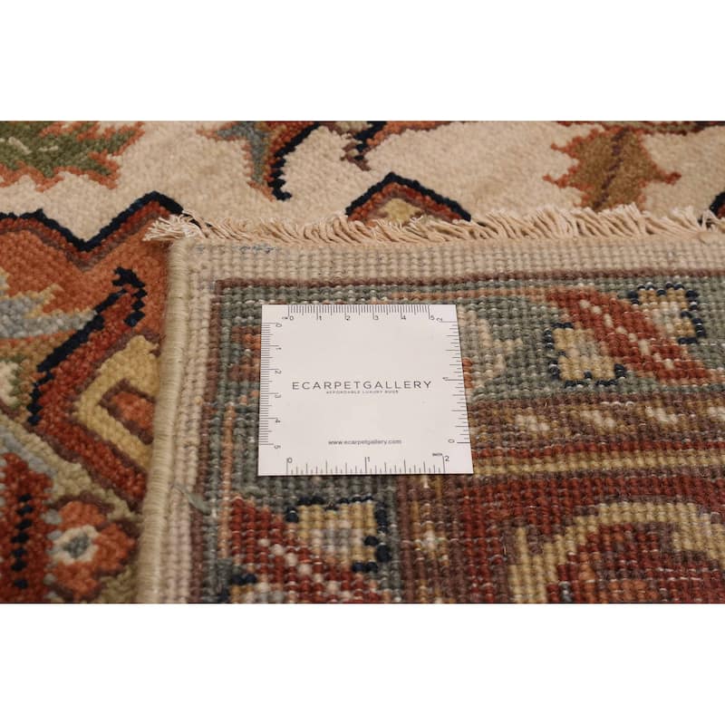 ECARPETGALLERY Hand-knotted Jules Sultane Ivory Wool Rug - 7'9 x 9'8