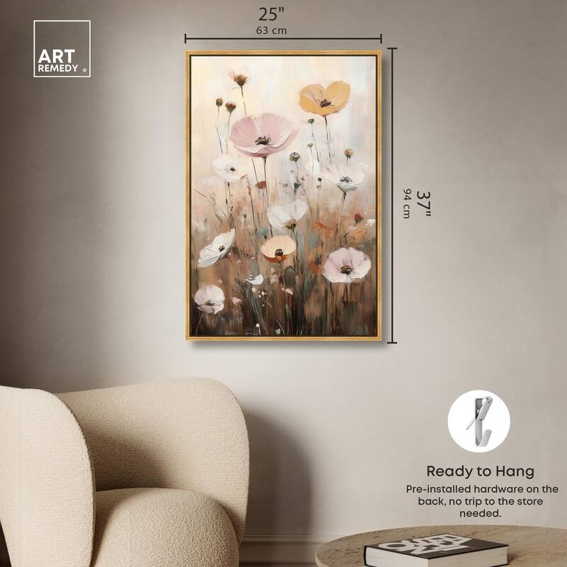 Delicate Flowers in Bloom Canvas by Art Remedy