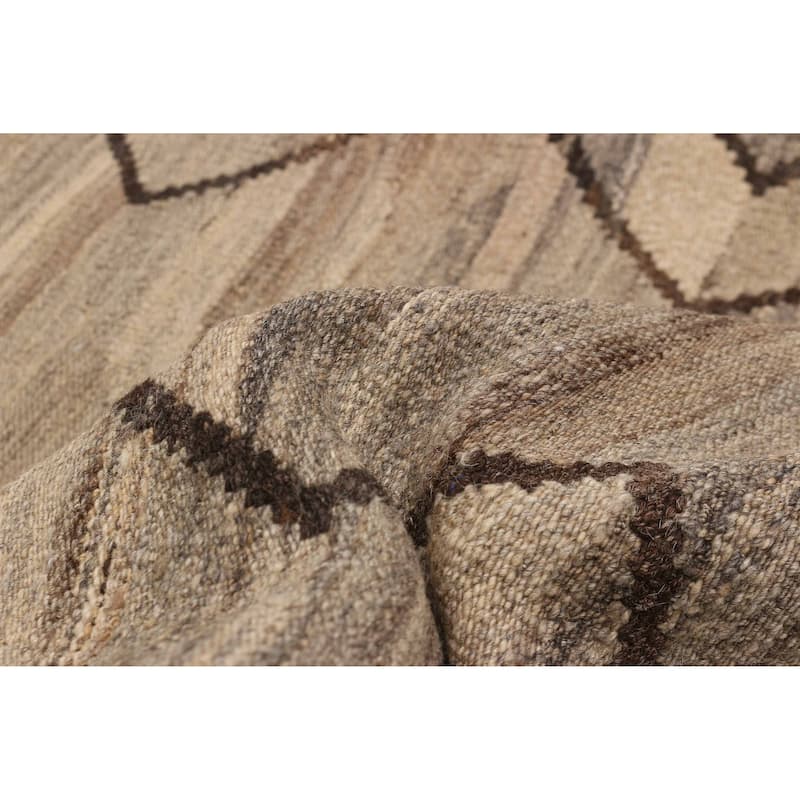 Sivas Taupe Kilim 5'0" x 6'9" - 5'0 x 6'9