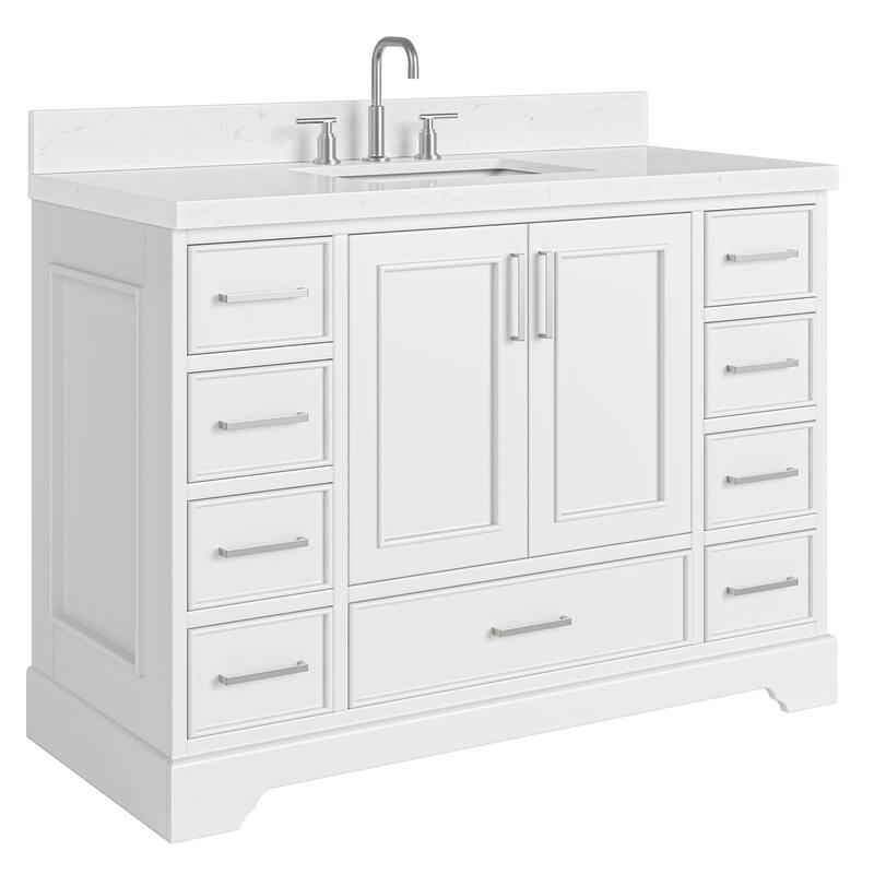 Ariel M048SCQRVO Stafford 48" Free Standing Single Basin Vanity Set