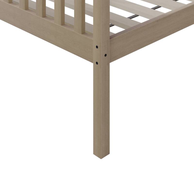 CraftPorch Mid-Century Twin Over Twin Bunk Bed