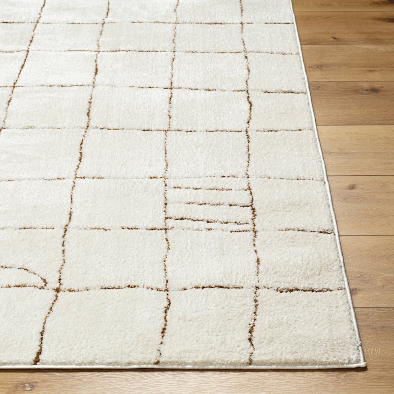 Livabliss Freud Modern Abstract Grid Area Rug
