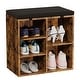 preview thumbnail 24 of 32, Shoe Storage Bench Cubby Organizer for Entryway 11.9"D x 20"W x 20.8"H - Brown