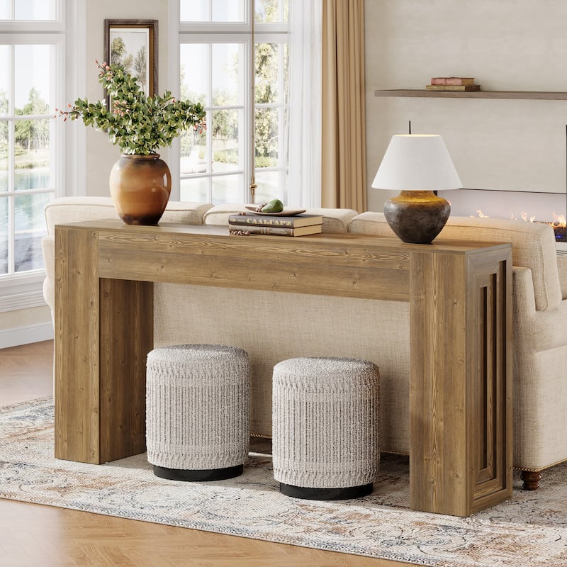 63 Inches Narrow Console Table for Entryway