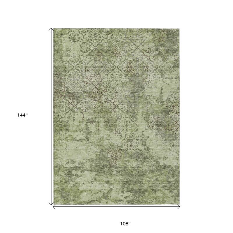 HomeRoots Floral Transitional Rectangle Outdoor Rug