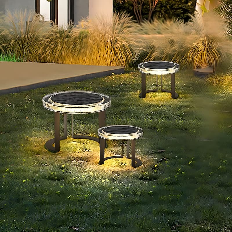 Outdoor Solar Powered LED Garden Side Table