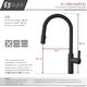 preview thumbnail 4 of 27, STYLISH Kitchen Sink Faucet Single Handle Pull Down Dual Mode in Stainless Steel