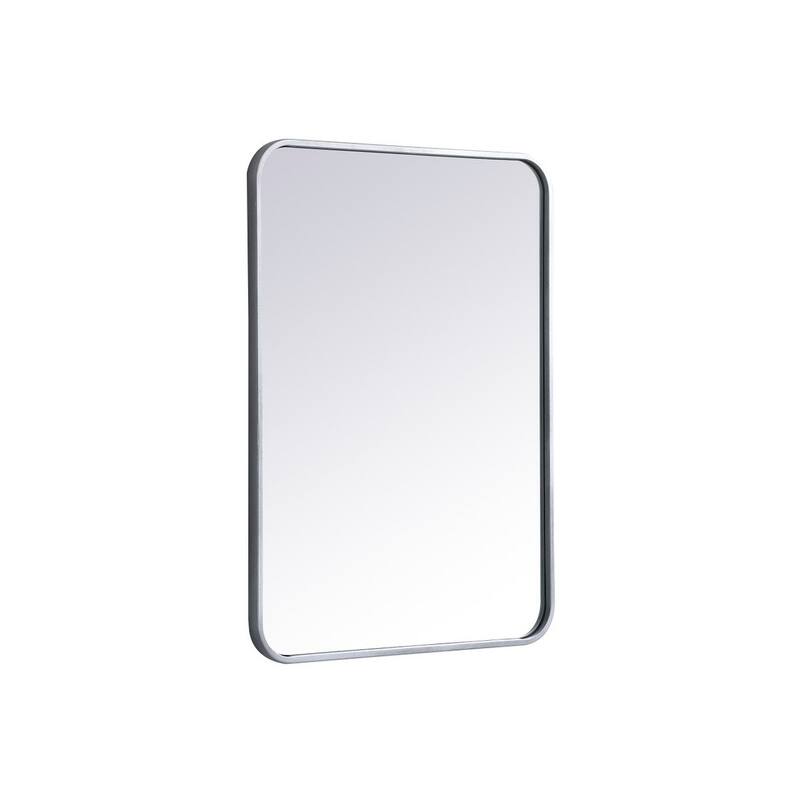 Ezra Soft Corner Metal Rectangular Mirror