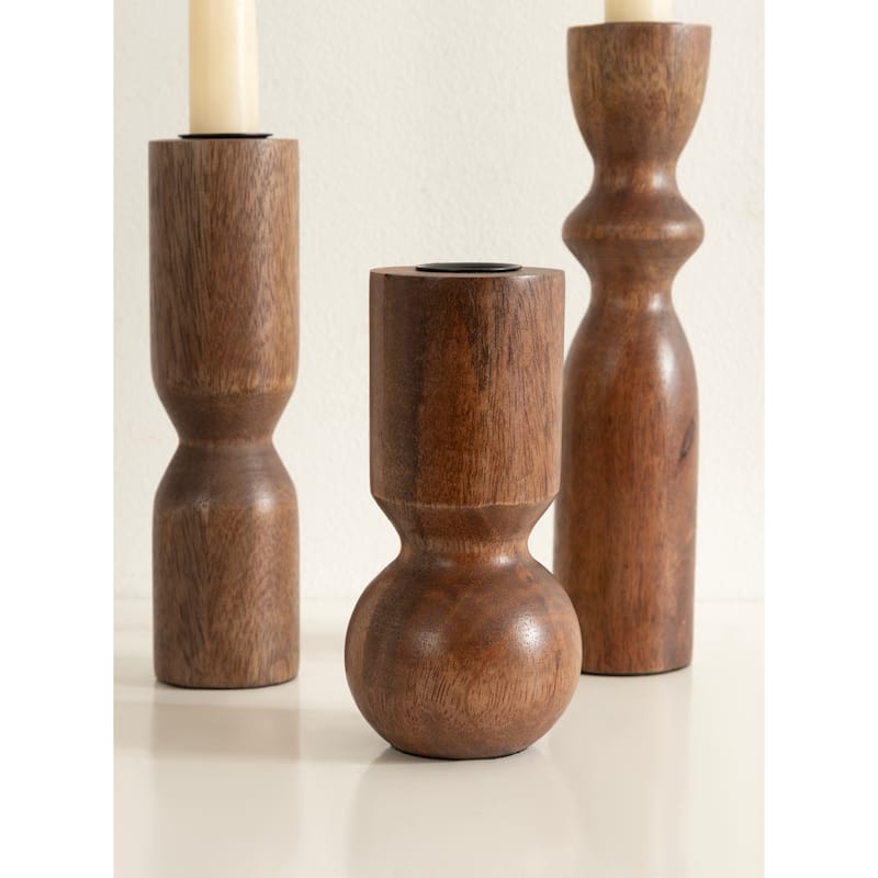 Kate and Laurel Pico Taper Candle Holder Set