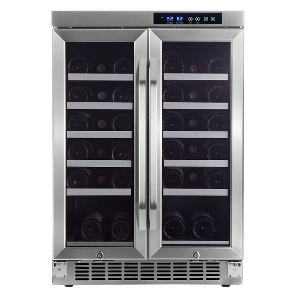 EdgeStar CWR361FD 24 Inch Wide 36 Bottle Built-In Wine Cooler with Dual Cooling Zones
