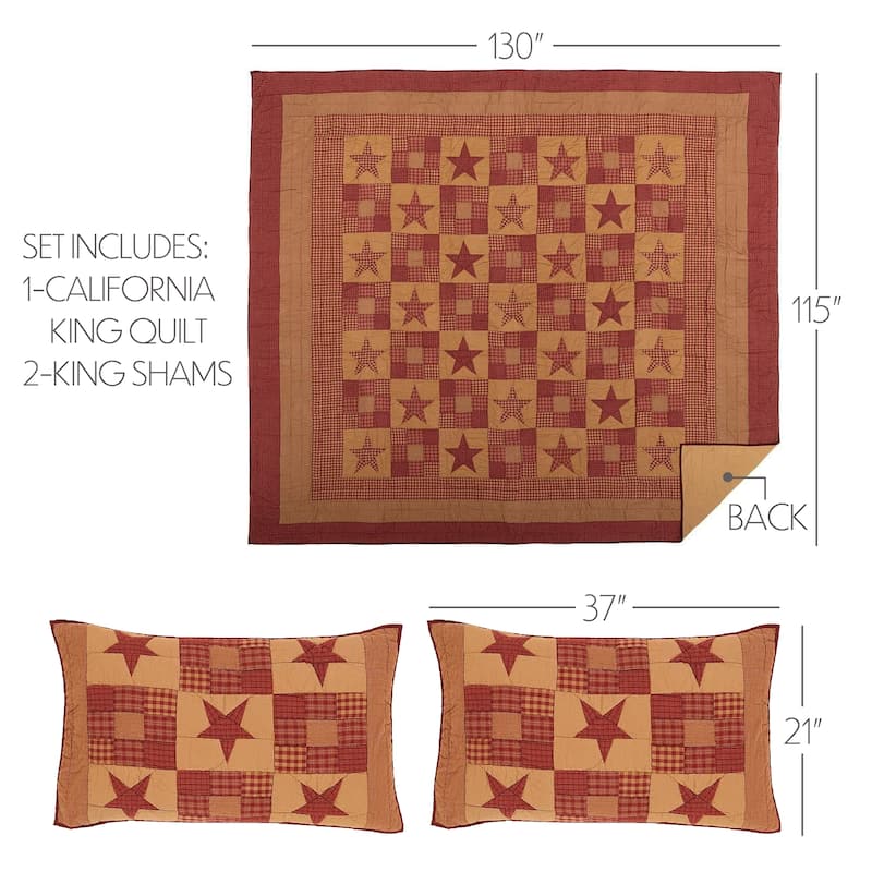 Ninepatch Star Quilt Set
